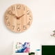 thumbnail image 3 of Reloj de pared digital grande de madera, redondo y silencioso, de 12 pulgadas y con pilas. Sin hojas, 3 of 7