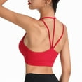 thumbnail image 3 of SCSAlgin Adjustable Strappy Sports Bras for Women Cute Crisscross Bra Wirefree Padded Top for Workout Yoga Daily, 3 of 5