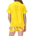 thumbnail image 5 of CONROSES Girls Pajama Set Cartoon Horse Graphic Short Sleeve Pjs Tops Shorts Loungewear Sets Cozy Nightwear Sleepwear, 5 of 5