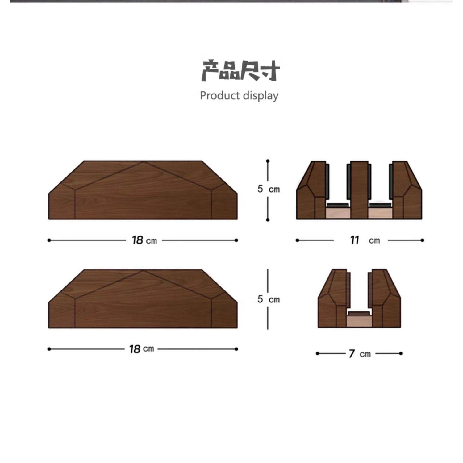 Solid Wood Desktop Stand, Ergonomic Laptop Tablet Computer Monitor Riser for Office Home.Space-Saving Desktop Organizer Riser for Laptop Tablet Monitor