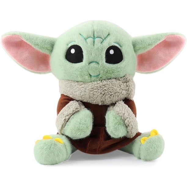 Una cosa 35cm Yoda Baby Lindos Juguetes de Peluche Maestro Aliens Mandaloriano Star Wars Linda Muñeca de Dibujos Animados Almohada Bebé Muñecas de Peluche Regalos para Niños Regalos vacaciones