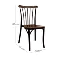 thumbnail image 2 of Ilios Innova | Set de 4 Sillas Plásticas Nordik Café para Comedor y Exterior, Diseño Ergonómico de Polipropileno con Acabado Tipo Madera, Apilables y Resistentes para Restaurante, Jardín o Negocio, 2 of 9