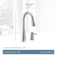 thumbnail image 4 of Moen 7871 Sleek One-Handle High Arc Kitchen Faucet with In-Deck Handle, Chrome, 4 of 4