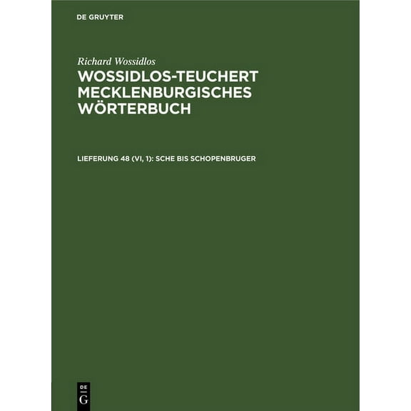 Sche Bis Schopenbruger, (Hardcover)