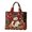 Snowman, variant on Christmas Quilted Tote Bag for Women, Large Reusable Shopping Bag, Holiday Print Shoulder Handbag, Grocery Travel Gift Tote Purse