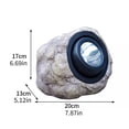 thumbnail image 3 of User Friendly Resin Solar Rock Lamp Waterproof Weatherproof Great for Garden Walkway Camping Decoration Energy Saving, 3 of 8