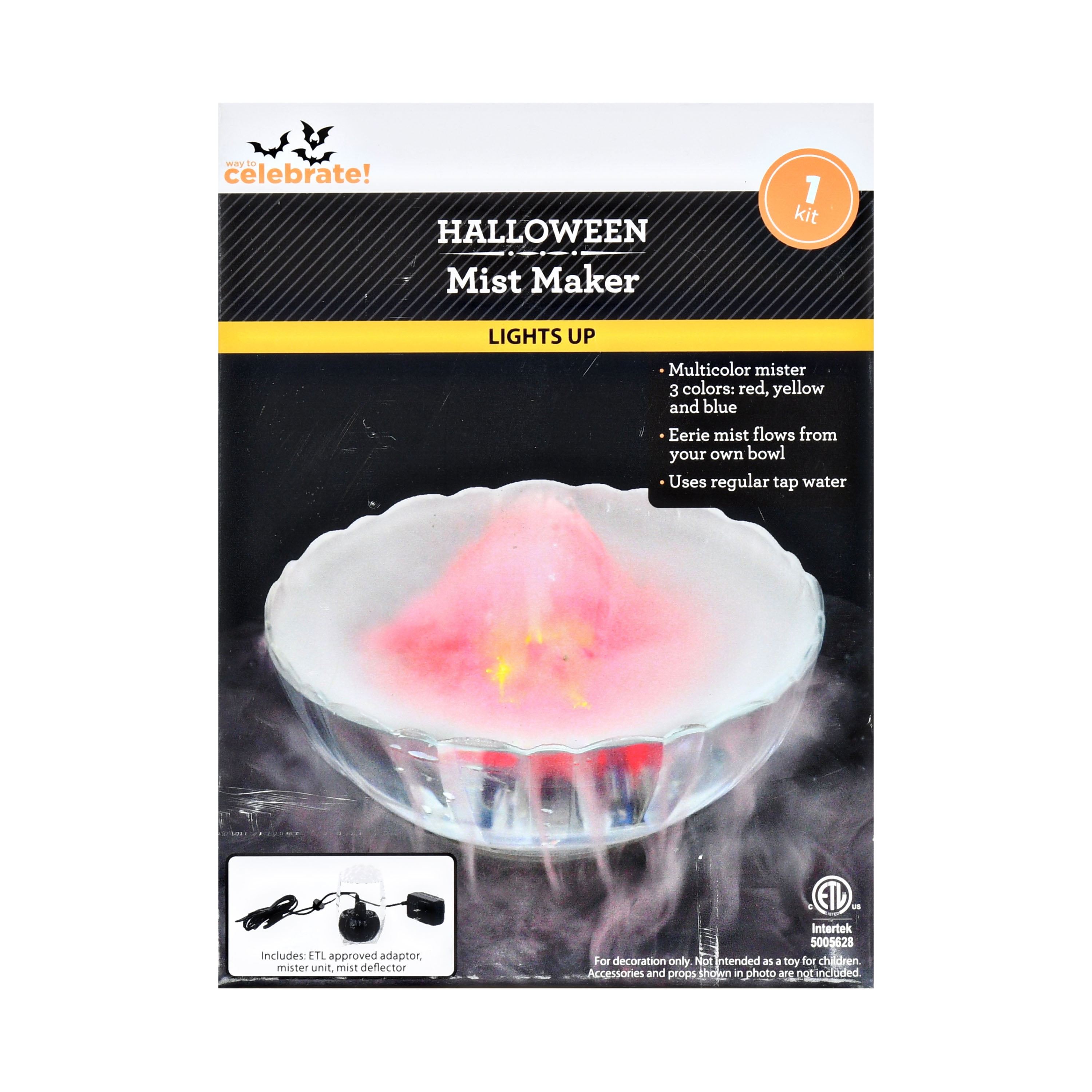 Seasons Mist Maker for Halloween or Party Celebration Use w Water 