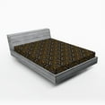 thumbnail image 2 of Ambesonne Flower Fitted Sheet, Silhouettes of Blossoms Art, King Size, Marigold Charcoal Grey, 2 of 5