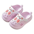 thumbnail image 6 of Toddler Girls Cloud Bow Slides Cute Fashion Shower Slippers Non-Slip Quick Dry Beach Pool Shoes Lightweight Slip-On Indoor Outdoor Summer Sandals Gibobby,8,Purple, 6 of 7