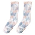 thumbnail image 2 of Eosunjian 1 Pair Unisex Socks Mid-tube Tie-dye No Odor Thin High Elasticity Anti-slip Sweat-absorption Anti-shrink Sports Four Season Basketball Calf Socks Light Pink, 2 of 13