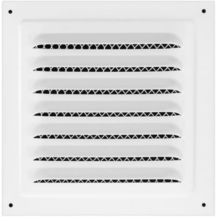 Naisfei Attic Vent white,11.81 * 11.81 inch Gable Vents for Houses Gable Vent Shed Vents Cover Exterior with Screen Mesh Alloy Wall Vent Ventilation for Home Garage Attic Ceiling