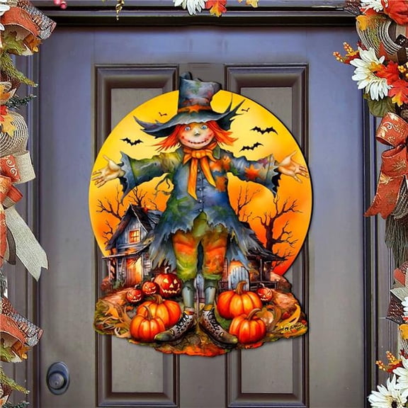 G. Debrekht 8652798H Halloween Scarecrow Holiday Door Decor by G. DeBrekht - Halloween Decor