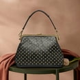 thumbnail image 3 of YOUI-GIFTS Vintage Rivet Shoulder Bags for Women Retro Classical Top Handle Purse Tote Bags, 3 of 7