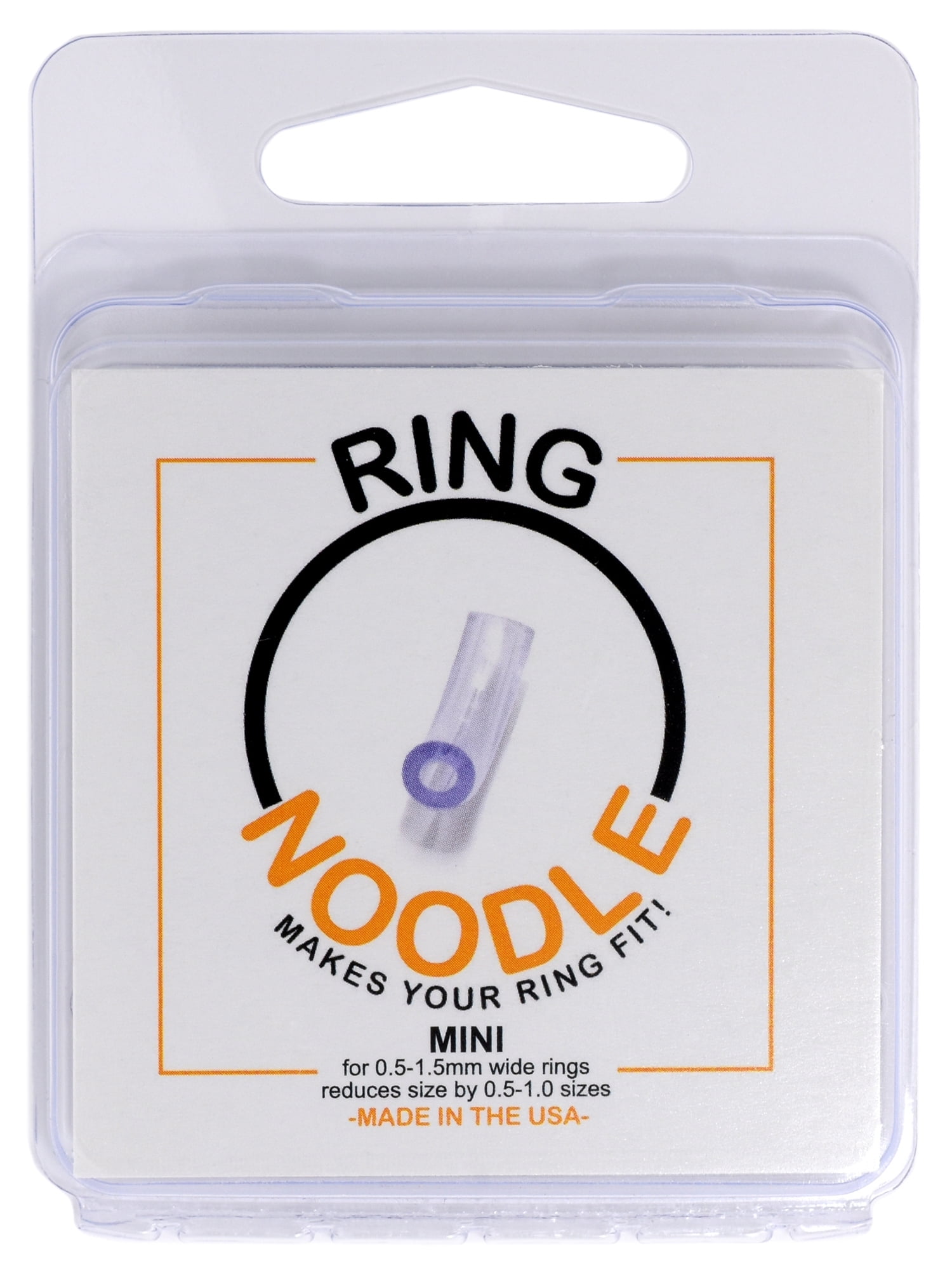 RING NOODLE: Ring Size Reducer | Ring Guard | Ring Size Adjuster, Size:  Wide, for 4.0-6.0 mm wide rings.