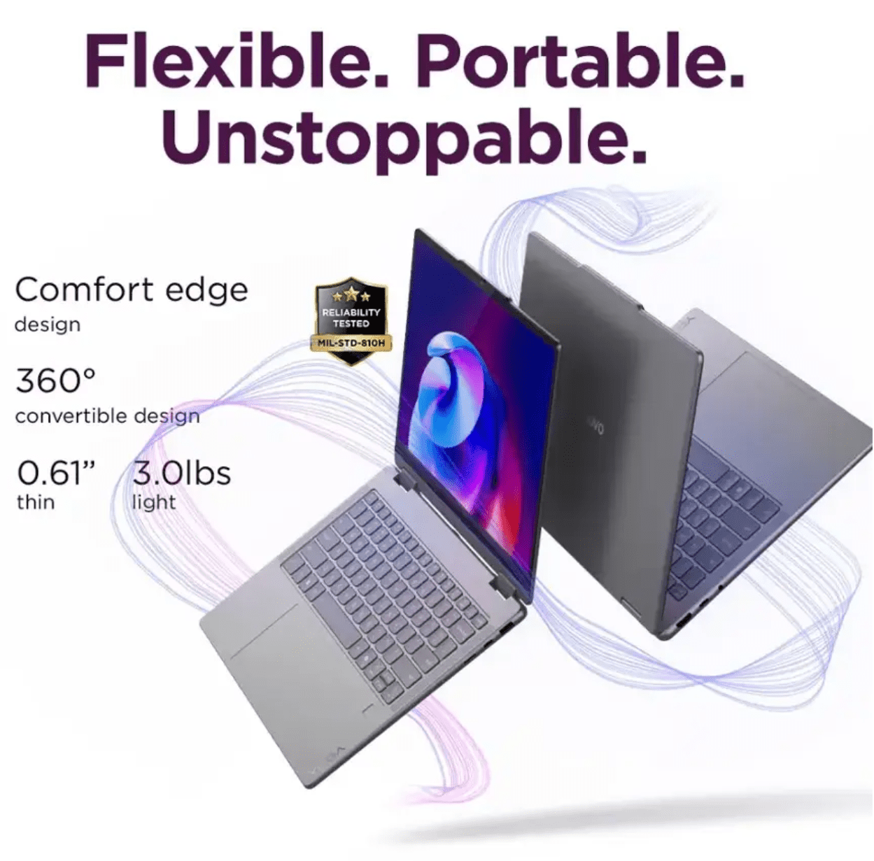 Lenovo Yoga 7i 2-in-1 Copilot+ PC, 14" 600Nits OLED Touch (1920x1200), Ultra 5 226V (Beats Ultra 5 125U), 15H Battery, Backlit KB, Thunderbolt, Privacy cam, FP, Wi-Fi 7, Win 11 Pro, W/128G PSD