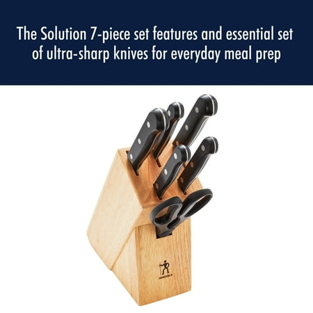 Henckels Solution 7-pc Knife Block Set - Black
