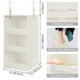 thumbnail image 5 of GRANNY SAYS 3-Shelf Hanging Organizer, Foldable Hanging Closet Storage, Hanging Shelves for Wardrobes, RV Closet, Beige, 5 of 9