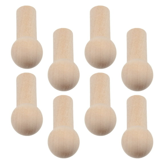 HEALEEP 8Pcs Set Wooden Pegs for Shelves Wood Pegs for Crafts