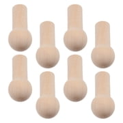 FUEENIRVA Dially Bamboo Peg Hangers, and Easy to Install - 8Pcs