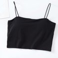 thumbnail image 2 of Timegard Womens Tank Tops with Built in Bras Cropped Spaghetti Strap Sleeveless Comfy Camis Basic Tee, 2 of 5