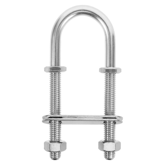 WHAMVOX Stainless Steel U Bolt Marine Hardware for Yacht Heavy Duty U Shaped Bolt for Fastening Boat Trailer U Bolt U Clamp Boat Hardware M8