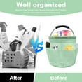 thumbnail image 4 of 17L Cleaning Caddy with Handle, 17L Portable Cleaning Bucket Organiser with 6 Pockets for Outdoor Camping Garden Harvest Basket Home Bathroom Storage(Navy Blue), 4 of 9