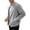 Gray, variant on UDAUDU Men's Lightweight Bomber Jacket Causal Zip Up Fall Winter Fashion Stylish Windbreaker Faux Suede Jacket 2XL