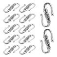 thumbnail image 3 of 20 piezas de plata tibetana en forma de S con cierre de gancho y pulsera para hacer joyas, 3 of 5