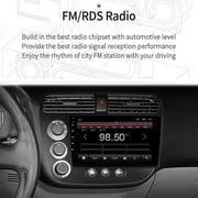 Zcargel 9 Inch Car Stereo Radio for Honda Civic 2000 2001 2002 2003 2004 2005 for Apple CarPlay and Android Auto, Android 13.0 Touch screen Head Unit with Backup 2GB+32GB