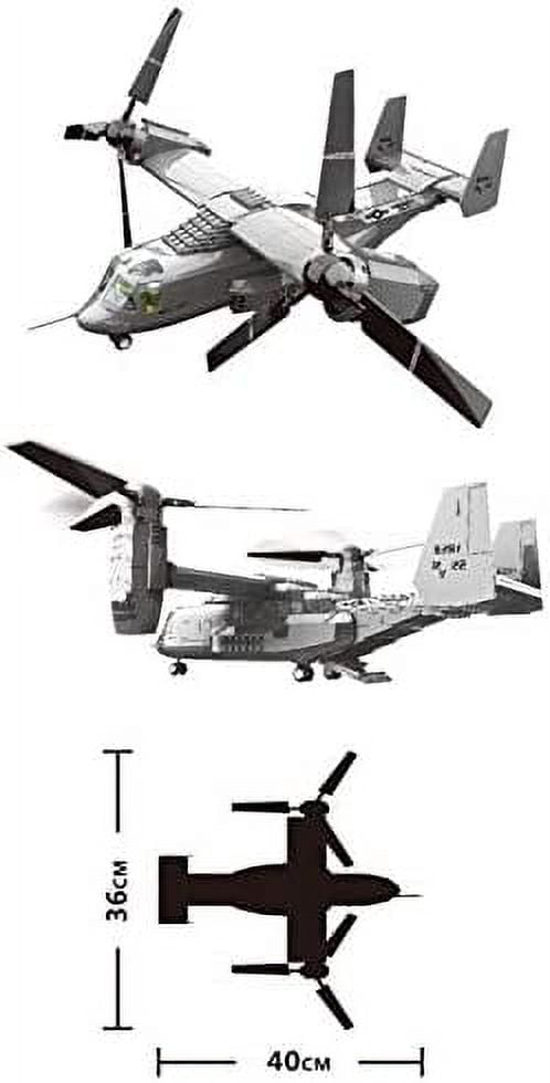 US Marines Osprey V-22 Building Blocks Set | General Jim&rsquo;s Toys & Bricks | GJ-OSMP