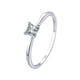 thumbnail image 1 of Corte princesa Moissanite Anillos para Mujeres Plata Solitario Anillo 1 Chapado D Color VVS1 Lab Creado Anillo 4 Prong Moissanite Anillo Tamaño 7, 1 of 6