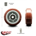 thumbnail image 2 of SCC - 5" Poly on Polyolefin Wheel Only w/Roller Bearing - 1/2" Bore-600 lbs Cpty, 2 of 2