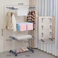 thumbnail image 4 of WIFKLSIIPG Transform Your Space with Our Foldable Floor Mobile Clothes Rack Stylish Functional and for Small Apartments, 4 of 5
