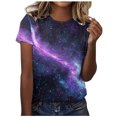 thumbnail image 2 of Njagoc3 Nebula Print Womens Tee Stretchy Comfort Fit Short Sleeve Space Fashion Plus Size Available, 2 of 6