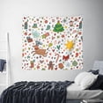 thumbnail image 4 of Bingfone Polyester Fabric Tapestry Winter Christmas And New Year Deer Wall Hanging Tapestry,Daily Decorative Tapestry For Bedroom Living Room Dorm 60l X 51w Inches, 4 of 9