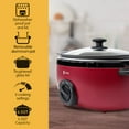 thumbnail image 2 of 6.5 Quart Slow Cooker, Red, 2 of 6