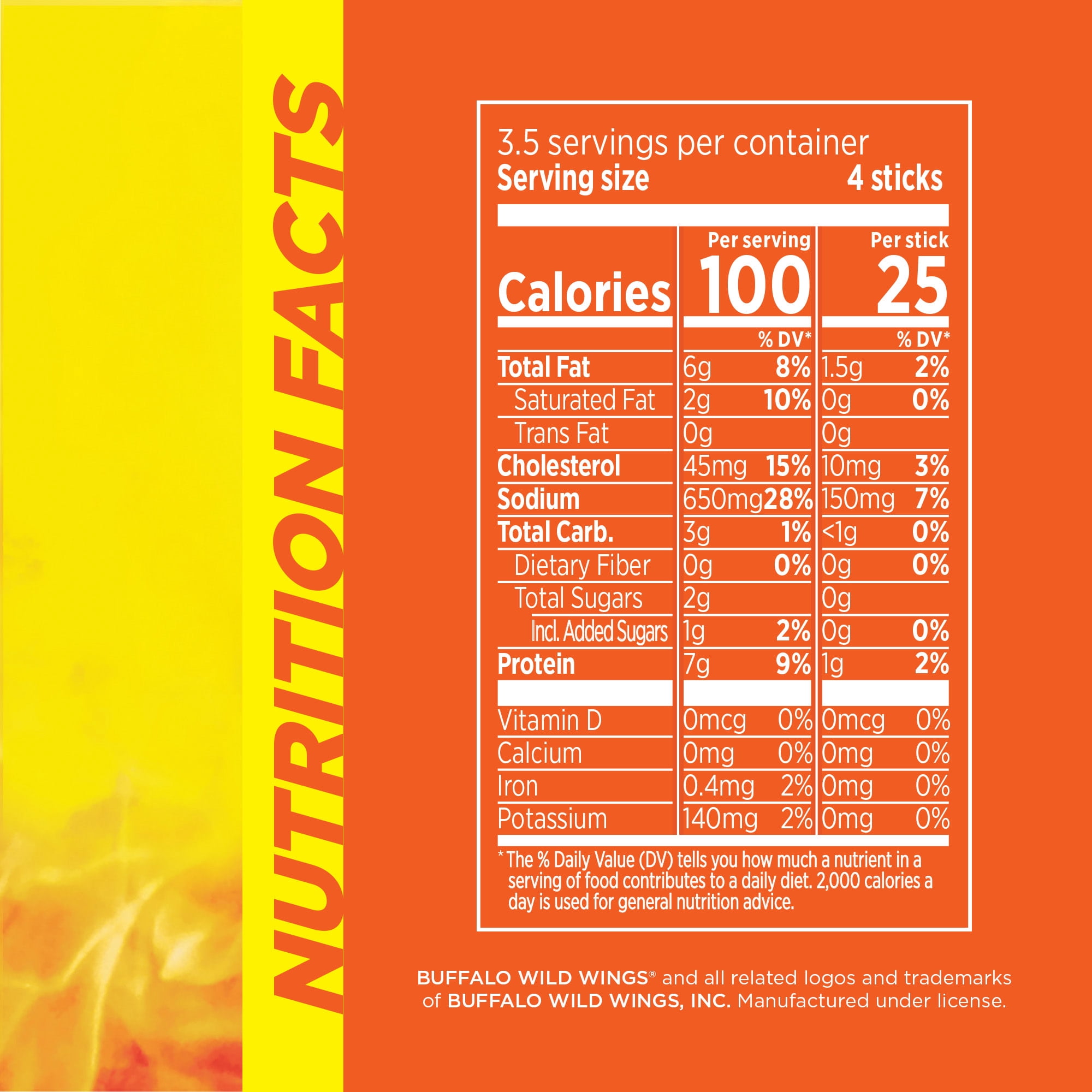 (7 pack) Slim Jim Chicken Jerky Sticks, Buffalo Wild Wings Buffalo Style, 7g Protein per Serving, 0.28 oz. (14 Count)