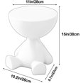 thumbnail image 3 of Small Round Side Table Flat Head Sofa End Table Nightstand for Living Room Indoor Bathroom(Green), 3 of 8