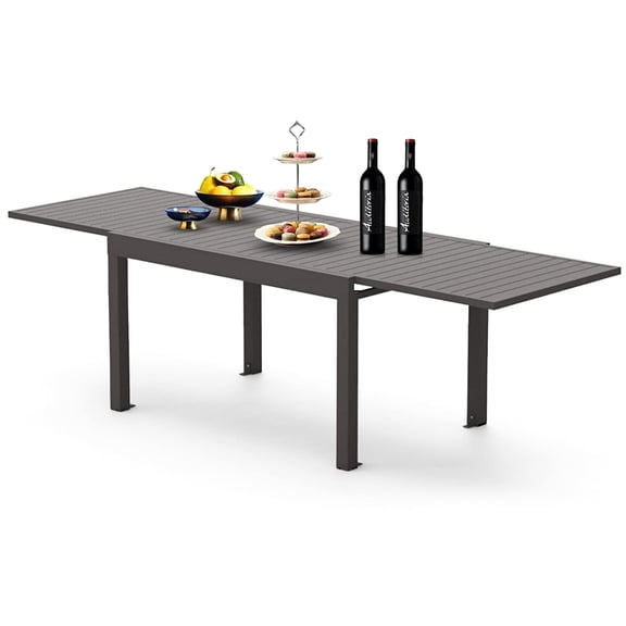 Extendable Aluminum - Weather - Resistant and Stylish - Backyard, Balcony Meals / Fits Any Decor