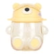 thumbnail image 2 of 700 ml Bear Water Bottle for Girls Kids with Straw Adjustable Strap Cartoon Kawaii Water Bottle for Shopping Hiking Yellow, 2 of 5
