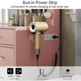 thumbnail image 7 of Pink Vanity Desk with Illuminated Mirror & Power Outlet, 11 Drawers Vanity Table with Chair, Makeup Vanity with 12 LED Lights, Tempered Glass Top, Dressing Table for Bedroom,Dressing Room, 7 of 7