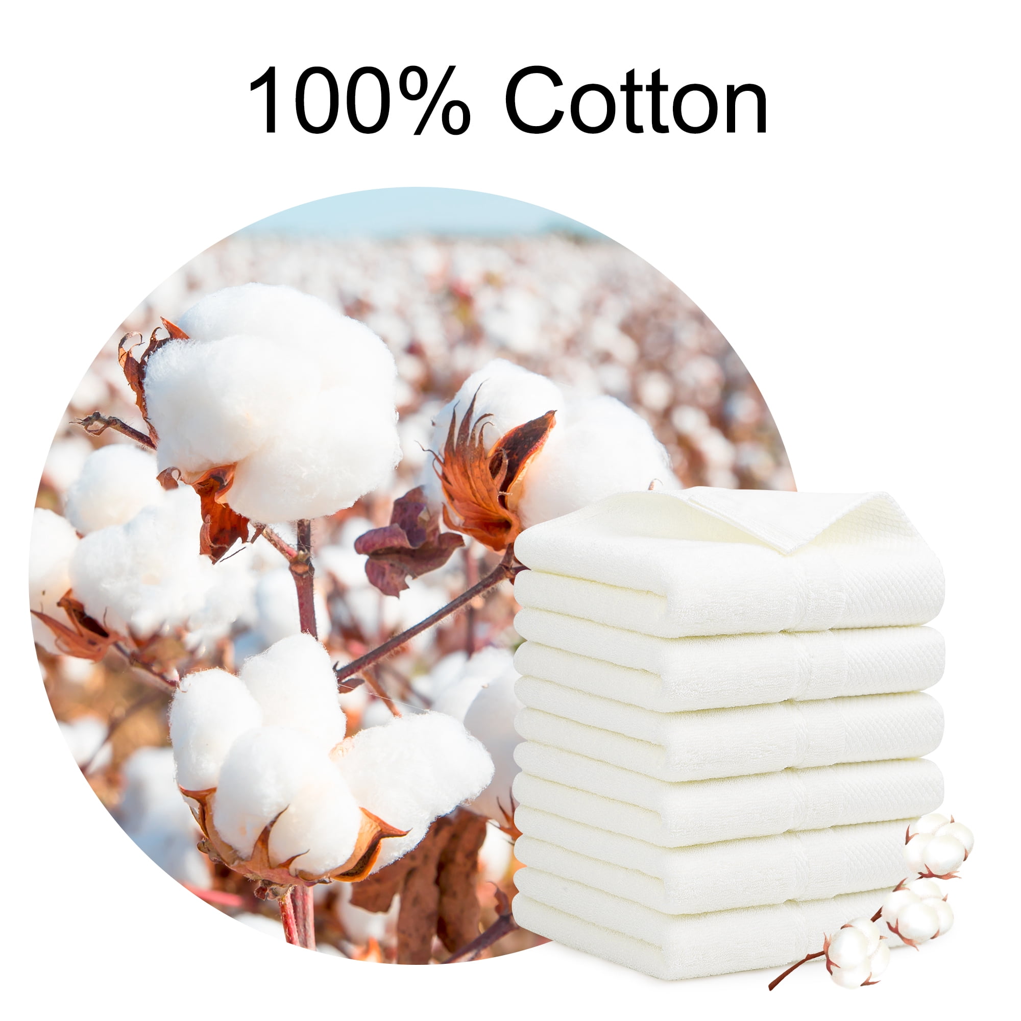 REGALWOVEN Hand Towel Set 14" x 30", Soft 100% Combed Cotton 600 GSM Luxury Towels for Bathroom Kitchen Beige 6