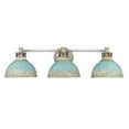 thumbnail image 5 of Golden Lighting Kinsley 3-light Vanity in Antique Teal shade, 5 of 6
