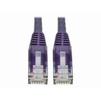 Tripp Lite 15ft Cat6 Gigabit Snagless Molded UTP Patch Cable (RJ45 M/M), Purple