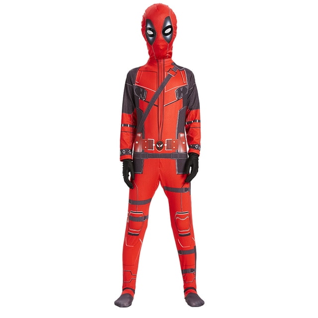 Mono Con Máscara Superhéroe Disfraz Deadpool Transpirable para Fiesta Halloween