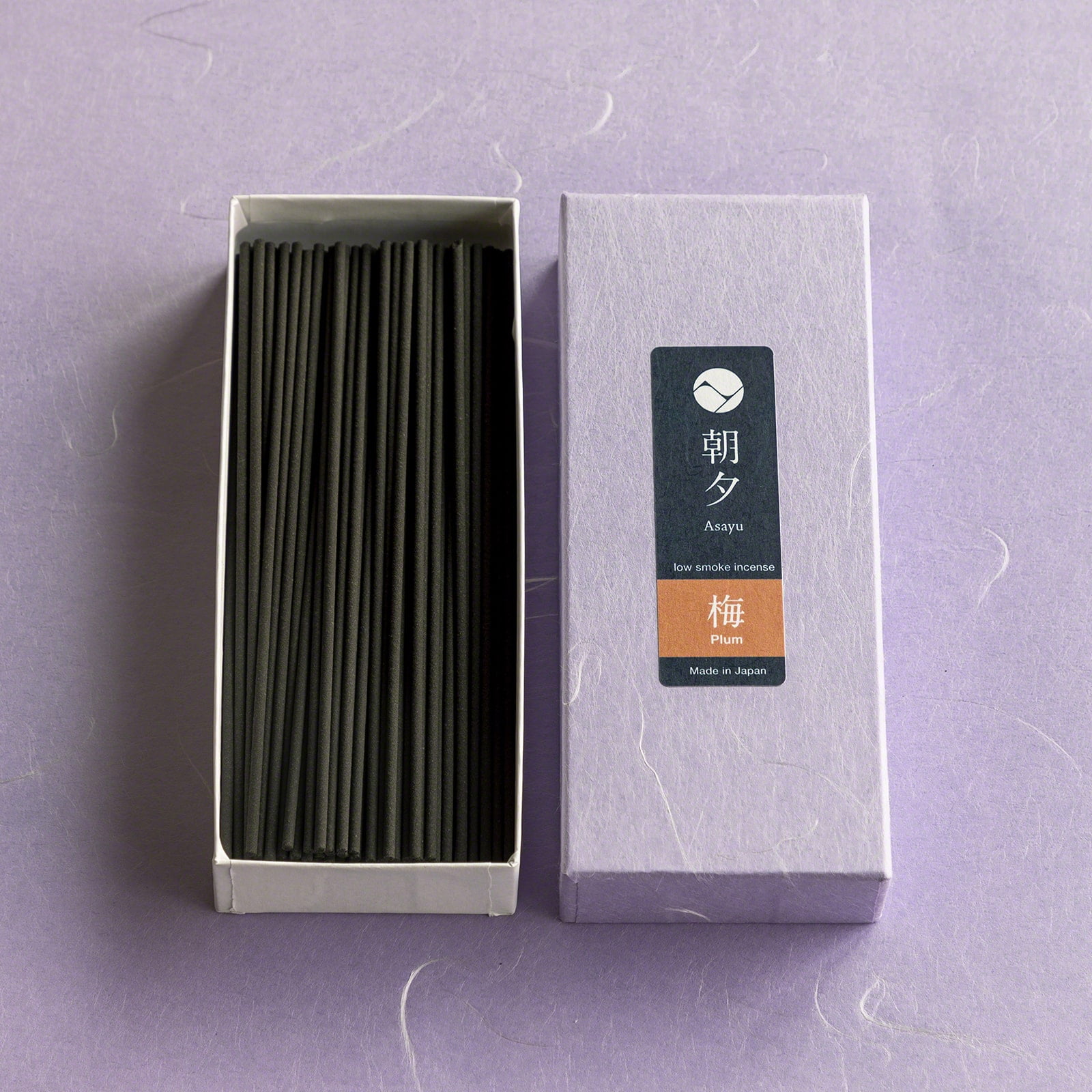 Asayu Japan Low Smoke Incense Sticks Plum Blossom Scent Made in Japan 1.41oz