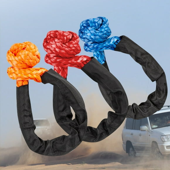 Car Tow Rope with Soft Release Buckle - Heavy Duty Towing Strap for Vehicle Recovery in Mud, Sand & Snow