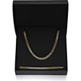 thumbnail image 4 of Black Stainless Steel Foxtail Chain 22" Necklace and 9" Bracelet Box Set (6mm), 4 of 5