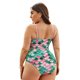 thumbnail image 5 of Traje de baño de una pieza de talla grande para mujer, traje de baño con control de barriga, corbata cruzada, correas anchas Zhivalor CZMR-ZC336-3, 5 of 6