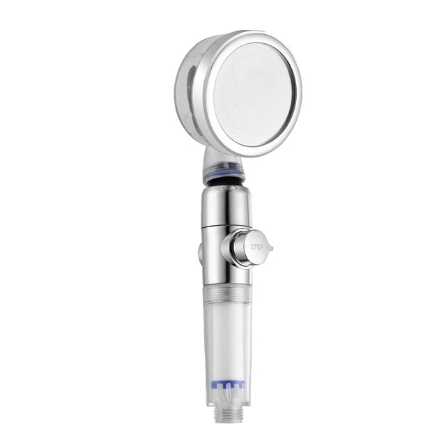 Injueey Cabezal de ducha ajustable Cabezal de ducha de mano de alta presión Pulverizador de baño de agua de plástico con filtro Juegos de accesorios de baño Azul Injueey HA007138-01